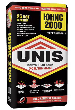 Юнис Клей плиточный &quot;UNIS 2000&quot; 23 кг