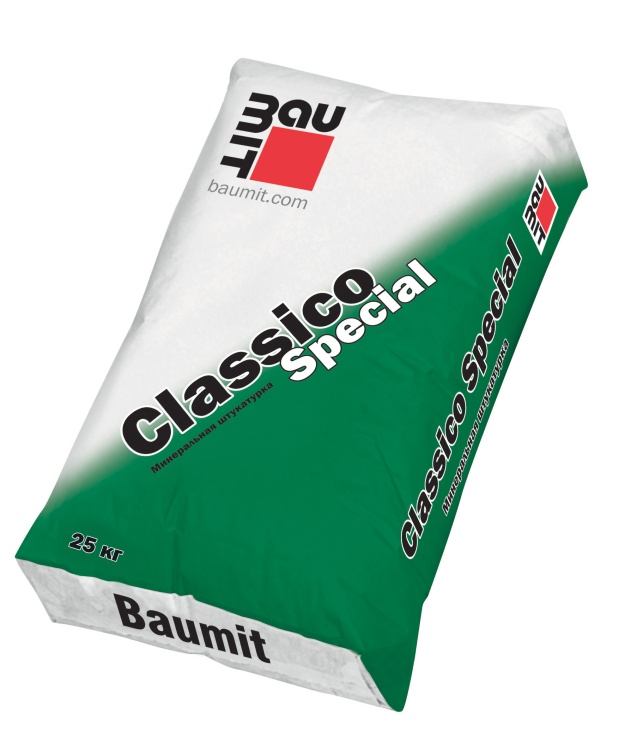 Baumit Минеральная штукатурка Classico Special Natur R 3.0 фактура &quot;короед&quot;, серая 25кг/42 по